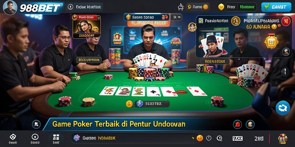 Gameplay seru di 988BET dengan pengalaman poker yang mendebarkan.