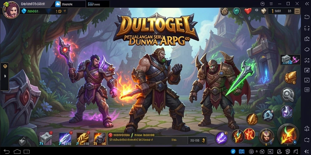 Tampilan gameplay DULTOGEL dengan aksi seru dan grafis memukau.