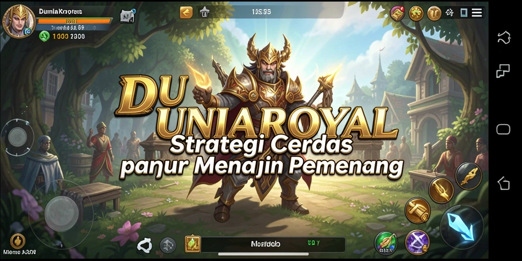 Tampilan gameplay strategis DUNIAROYAL yang menarik dan dinamis.