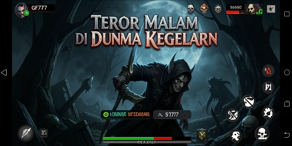 Tampilan gameplay menegangkan dari GF777 yang mengerikan.