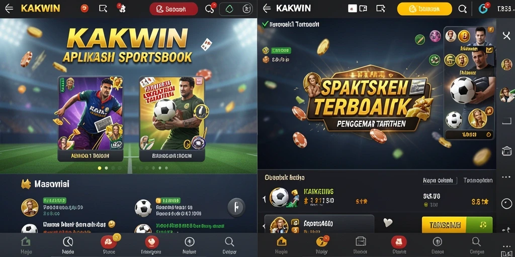 Screenshot gameplay KAKWIN menunjukkan antarmuka aplikasi yang menarik.