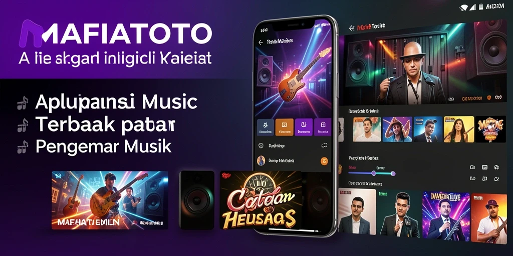 Screenshot gameplay MAFIATOTO menampilkan fitur pencarian musik yang intuitif.