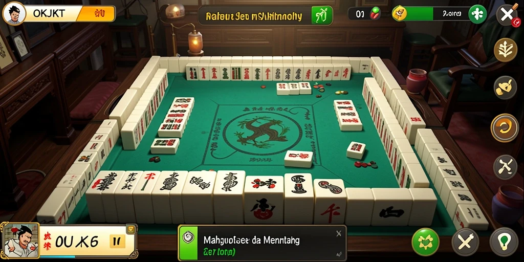 Screenshot gameplay yang menunjukkan serunya bermain Mahjong.