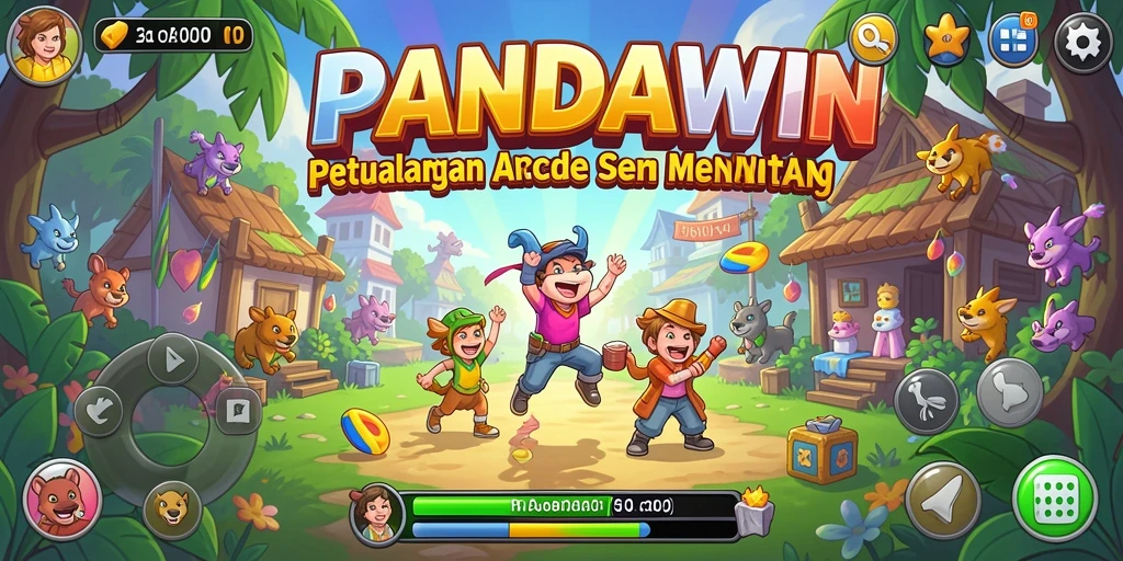Screenshot gameplay seru PANDAWIN dengan aksi penuh tantangan.