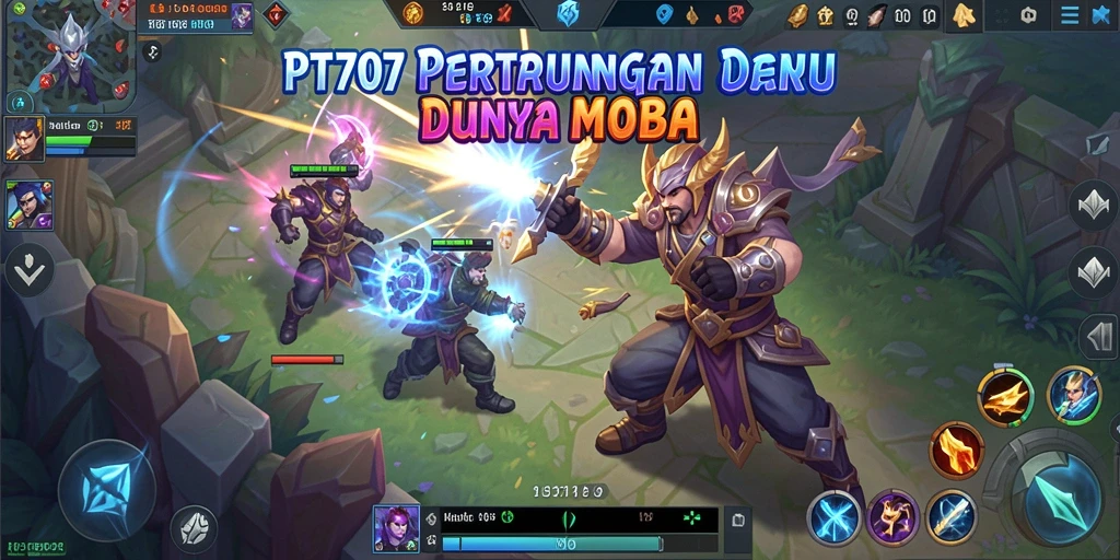 Tampilan aksi mendebarkan dari permainan PT707 yang penuh strategi.