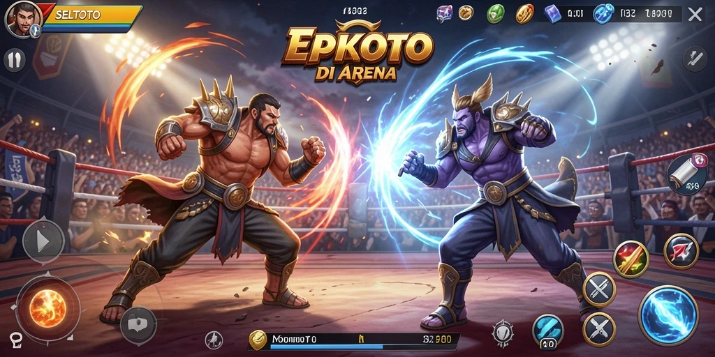 Gameplay pertarungan intens di SELTOTO dengan grafis menarik.