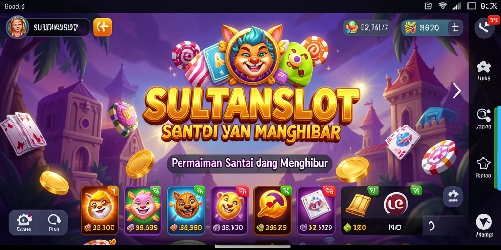 Tampilan gameplay SULTANSLOT yang seru dan penuh warna.