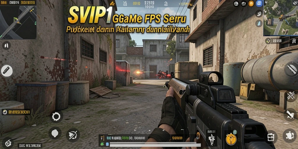 Screenshot SVIP1 yang menampilkan aksi menembak yang intens.