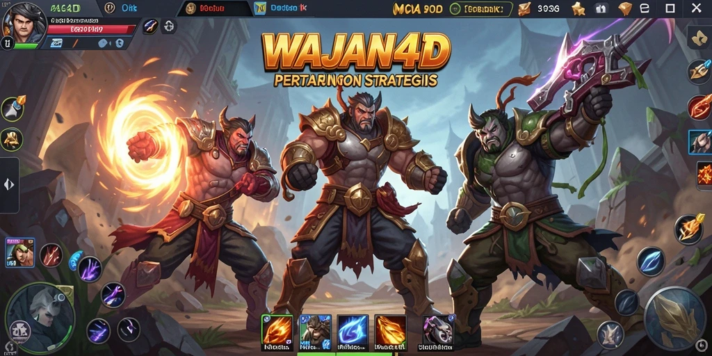 Tangkapan layar gameplay seru di WAJAN4D yang menunjukkan aksi pertempuran tim.