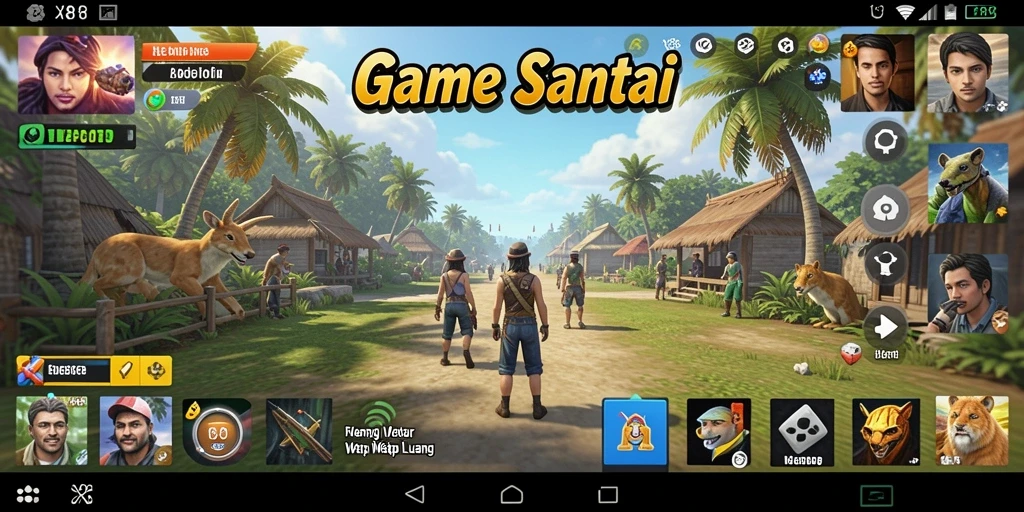 Tampilan gameplay X88 yang mengasyikkan dan penuh warna.